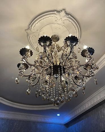 Çılçıraq, 10 və daha çox lampa, Metal