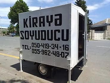 стойка для вешалок: Mobil soyuducu qoşqu - Təkoxlu, dartqıya qoşulan mobil soyuducu — 3