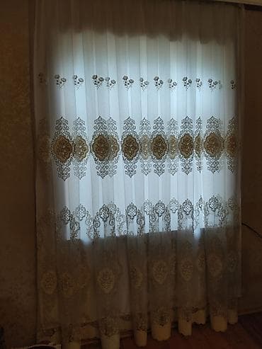 İşlənmiş, Pərdə, rəng - Ağ lalafo.az -da İşlənmiş, Pərdə, rəng - Ağ