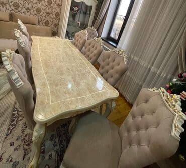 Taburetlər: Qonaq otağı üçün, İşlənmiş, 8 stul — 6