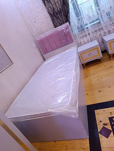 qiz yataqlari: Oğlan və qız üçün, Yeni, Təknəfərlik çarpayı, 2 tumba — 2