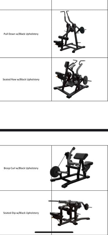 İdman çantaları: Peşəkar idman zalı üçün tam avadanlıq paketi Kardio: - Adaptive — 7