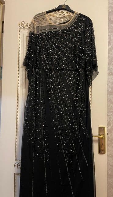 кыргызское национальное платье: Вечернее платье, Макси, 6XL — 1