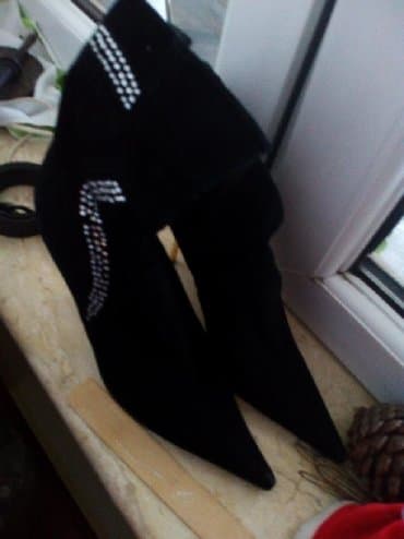 çəkmə: Ölçü: 38.5, rəng - Qara, Yeni — 2