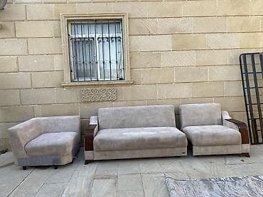 divan restoran ucun: Modul tipli yumşaq mebel dəsti - 3 hissədən ibarət modul — 3
