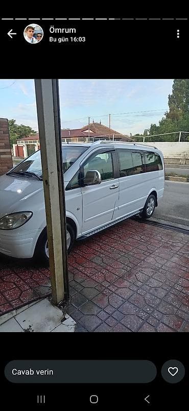Mercedes-Benz Vito mikroavtobus - Korpus: ağ rəng, 5 qapı, yan lalafo.az -da Mercedes-Benz Vito mikroavtobus - Korpus: ağ rəng, 5 qapı, yan