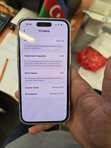 apple iphone 7: IPhone 15, Gümüşü, Simsiz şarj — 1