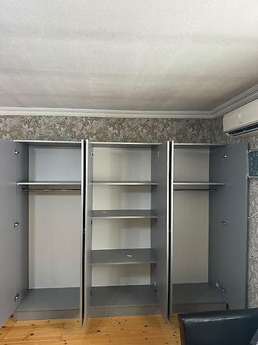 iş market: Yeni, 6 qapı, Güzgülü, Boz, Açılan, Düz dolab — 2