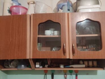 metbext mebili: Mətbəx dolabı dəsti - Material: laminat/LDSP ağac teksturalı örtük - — 2