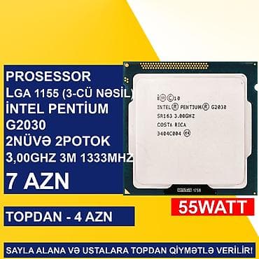 printer islenmis: Prosessor Intel Pentium Prosessorlar “LGA 1155 (3cü nəsil) İntel Pentium”, 2 nüvə, İşlənmiş — 4