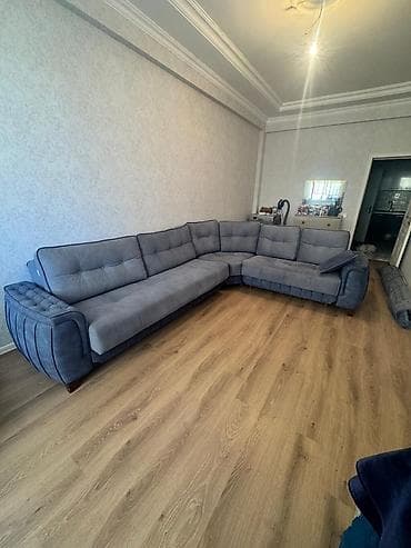 Künc divan – 900₼ Perladan alınıb. Açılır-baza funksiyası var. Ölçü