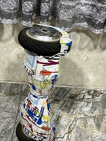 Elektrik nəqliyyatı: Rəngli naxışlı elektrikli hoverboard (self-balance skuter) - Korpus — 3