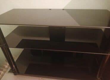 plasmas qutu: Düz TV altlığı, Polkalı, Şüşəli — 1