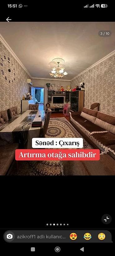 rr mebel fabriki: Mingəçevir, Ş. Dram Teatrı yaxınlığında 2 otaqdan 3 otağa düzəldilmiş — 3