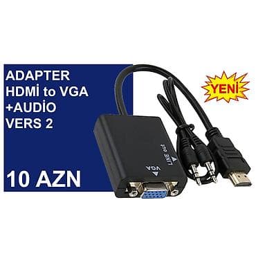 komputer setup: HDMİ Adapterlər/Konverterlər (Çeviricilər) ⭐HDMİ to AV ver1 – 10 AZN — 4