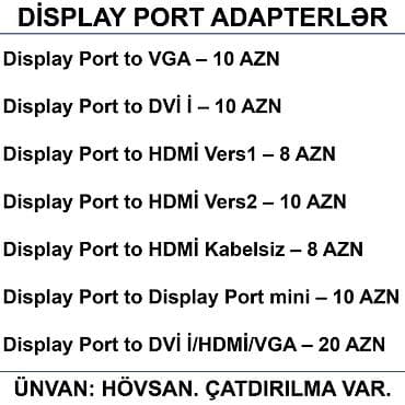 ayfon5 es: Adapterlər/Konverterlər (Çeviricilər) 📍Ünvan: Bakı şəh, Suraxanı ray — 8
