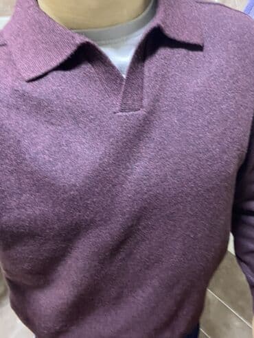 женские классические свитера: Мужской свитер, M, цвет - Фиолетовый — 2