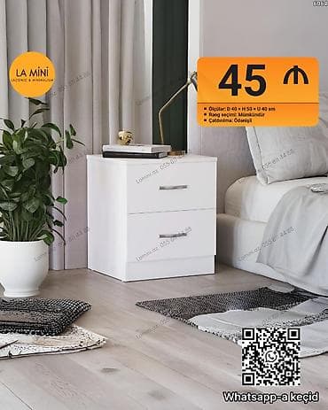 LA MiNi – iki çekmecəli tumba - Ölçülər: D 40 x H 50 x U 40 sm - Rəng