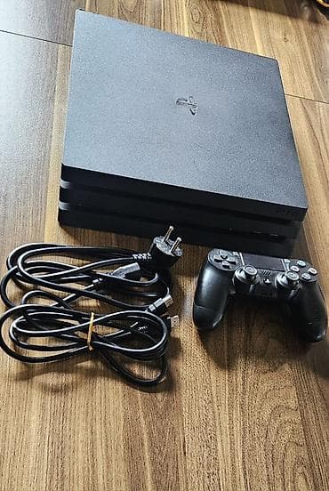 android box tv: PlayStation 4 Pro (PS4 Pro) oyun konsolu Komplekt: - PS4 Pro konsolu — 1