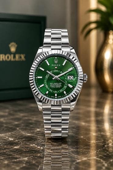 bil: Yeni, Qol saatı, Rolex, rəng - Yaşıl — 9