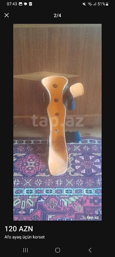 Tibbi məhsullar: AFO ayaq üçün korset - Ayaq biləyi–ayaq protez-korseti (AFO) – pəncə — 1