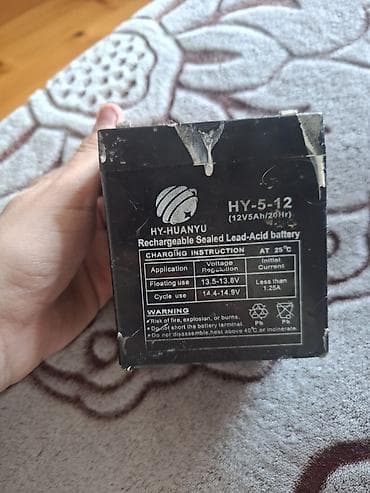 HY-HUANYU HY-5-12 qurğuşun-turşulu, möhürlənmiş, doldurula bilən