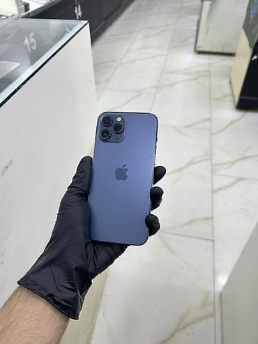 apple mac: IPhone 12 Pro Max, 128 GB, Mavi, Face ID — 1