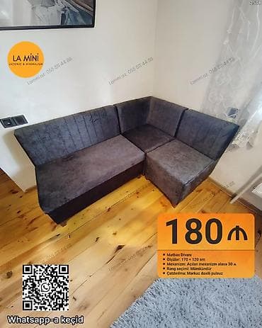 kicik divanlar: Künc divan, Açılan, Parça, Şəhərdaxili pulsuz çatdırılma — 1