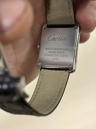 Наручные часы: Cartier Tank—klassik düzbucaqlı dizaynlı, İsveçrə istehsalı uniseks — 1