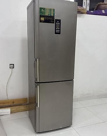 ariston ehtiyat hisseleri: İşlənmiş 2 qapılı Hotpoint Ariston Soyuducu Satılır, rəng - Gümüşü, Təkərli — 1