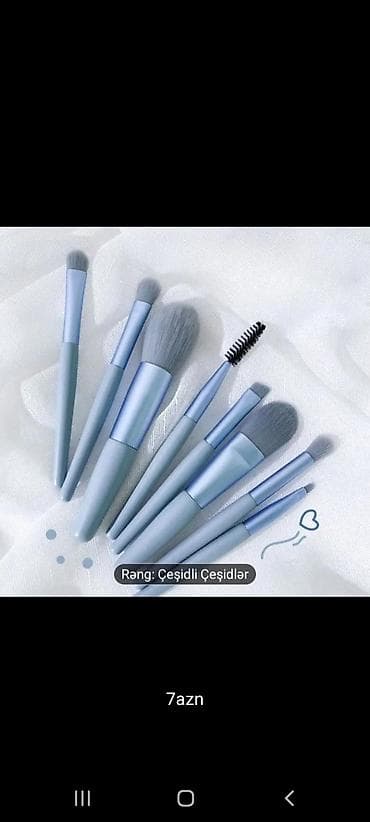 makyaj: Makiyaj fırçaları dəsti - Variant 1: 13 ədədlik dəst, çanta ilə — 3