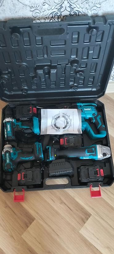 dewalt drel: Makita 4lü alət dəsti yeni işləkdir hec bir problemi yoxdur təzədir — 1