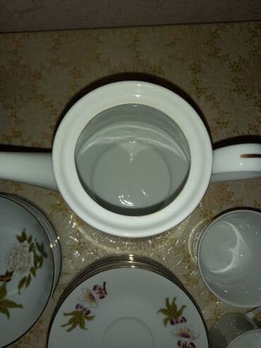 сервиз чайный: Чайный набор, цвет - Белый, Фарфор, 6 персон, Япония — 5