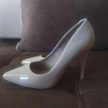 босоножки 27 размера: Туфли, Размер: 37, цвет - Бежевый, Б/у — 3