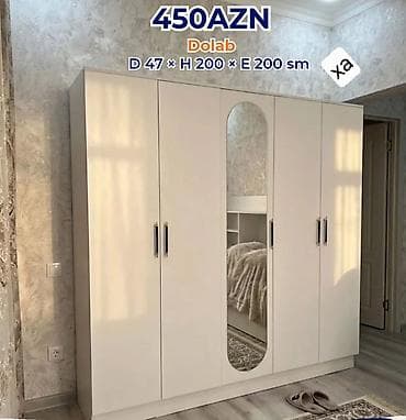 Dolab – 450 AZN Ölçülər: Dərinlik 47 sm × Hündürlük 200 sm × En 200
