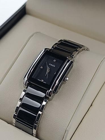 saat şamdan: RADO keramik qol saatları – klassik düzbucaqlı kasa və iki rəngli — 6