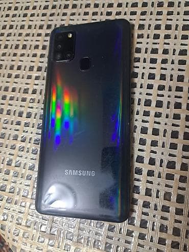 samsung tv ölçüleri: Samsung Galaxy A21S, rəng - Qara, Barmaq izi — 5