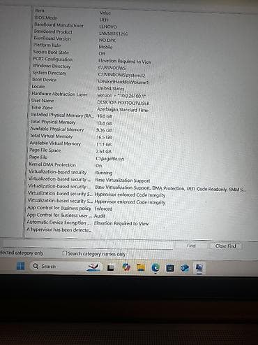 hp notebook: Satılır: Lenovo IdeaPad Slim 3 15AMN8 (Model 82XQ). Noutbuk tam işlək — 8