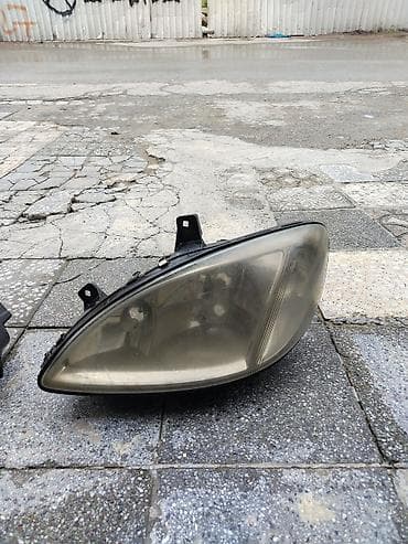 dört fara: Komplekt, Yaxın və uzaq vuran işıqlar Mercedes-Benz, Orijinal, Almaniya, İşlənmiş — 3