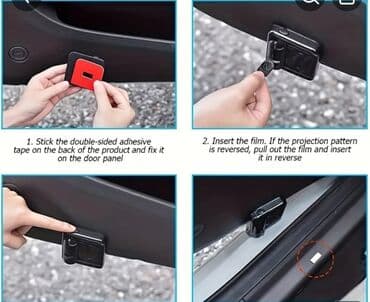 vaz lada 2109: 3-lük komplekt Qapı (avtomobil) İşıqları Logo (KIA) - 2 ədəd Rezin — 4