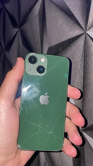 ikinci el macbook air: IPhone 13 mini, 128 GB, Yaşıl, Qırıq — 1