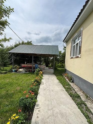 Qəbələ rayonunda yaşıl həyətli, geniş həyət evinin icarəsi -