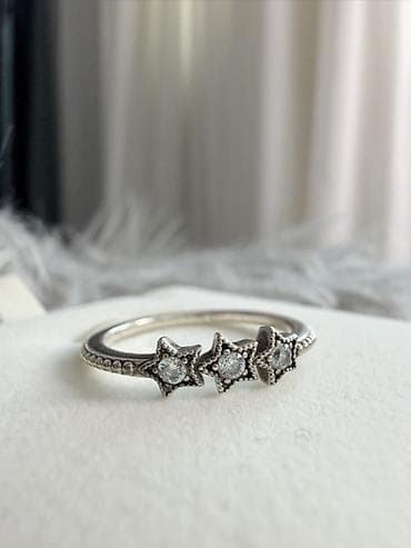 muncuq: PANDORA ORIGINAL Gümüş üzük – “Ulduz üçlüyü” dizaynı - Material — 1
