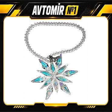 Kristal qar dənəsi avtomobil güzgü asması Kristal qar dənəsi