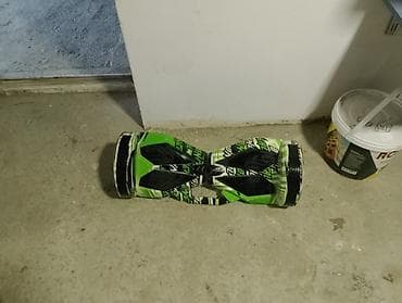 Электротранспорт: Öz-özünə balanslaşdırılan elektrikli hoverboard - Rəng: Yaşıl-qara ağ — 1