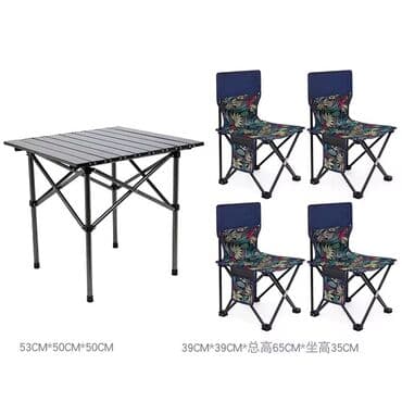 toxunma saplar satisi: Yeni, Dördbucaq masa, 4 stul, Açılan, Skameykalar ilə — 2