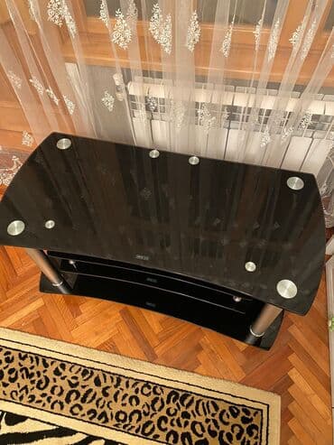 komputer altlığı: Düz TV altlığı, Polkalı, Şüşəli — 3