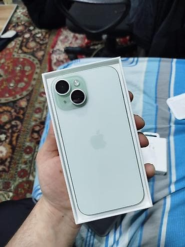 iphone se 2: IPhone 15, 128 GB, Yaşıl, Zəmanət — 8