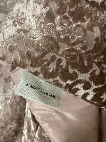 örtükler: Yataq üçün İşlənmiş rəng - Çəhrayı Yataq örtüyü, Ünvandan götürmə — 4