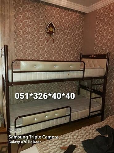 profilin qiymeti: Oğlan və qız üçün, Yeni, Çarpayı, Matras ilə, Siyirməsiz — 27